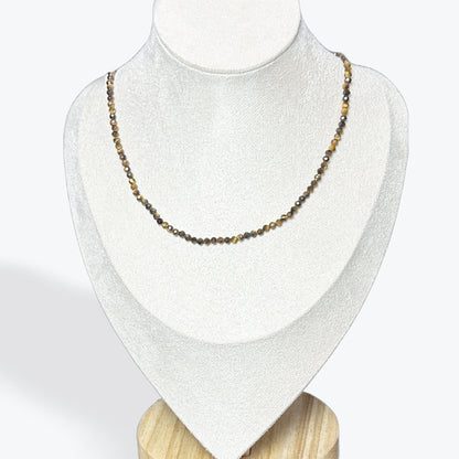 Collier Oeil de Tigre Facetté – photo 3