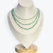 Collier Emeraude Facetté