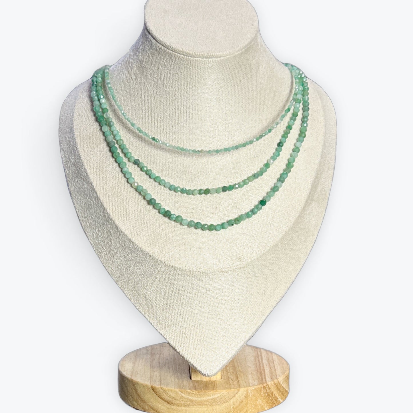 Collier Emeraude Facetté