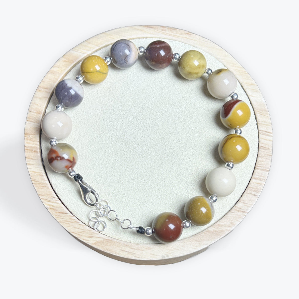Bracelet Mokaite 10mm Avec Apprêt