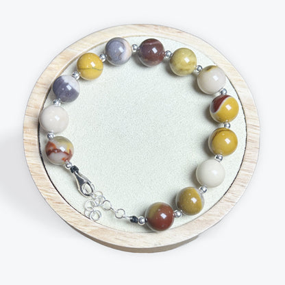 Bracelet Mokaite 10mm Avec Apprêt