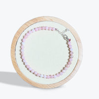Bracelet Opale Rose Facetté 4mm