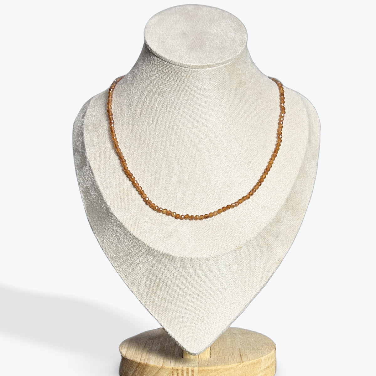 Collier Grenat Hessonite facetté – photo 2