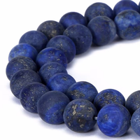 Boucles d'Oreilles Lapis Lazuli Puce - 2