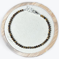 Bracelet Oeil de Tigre facetté - 3