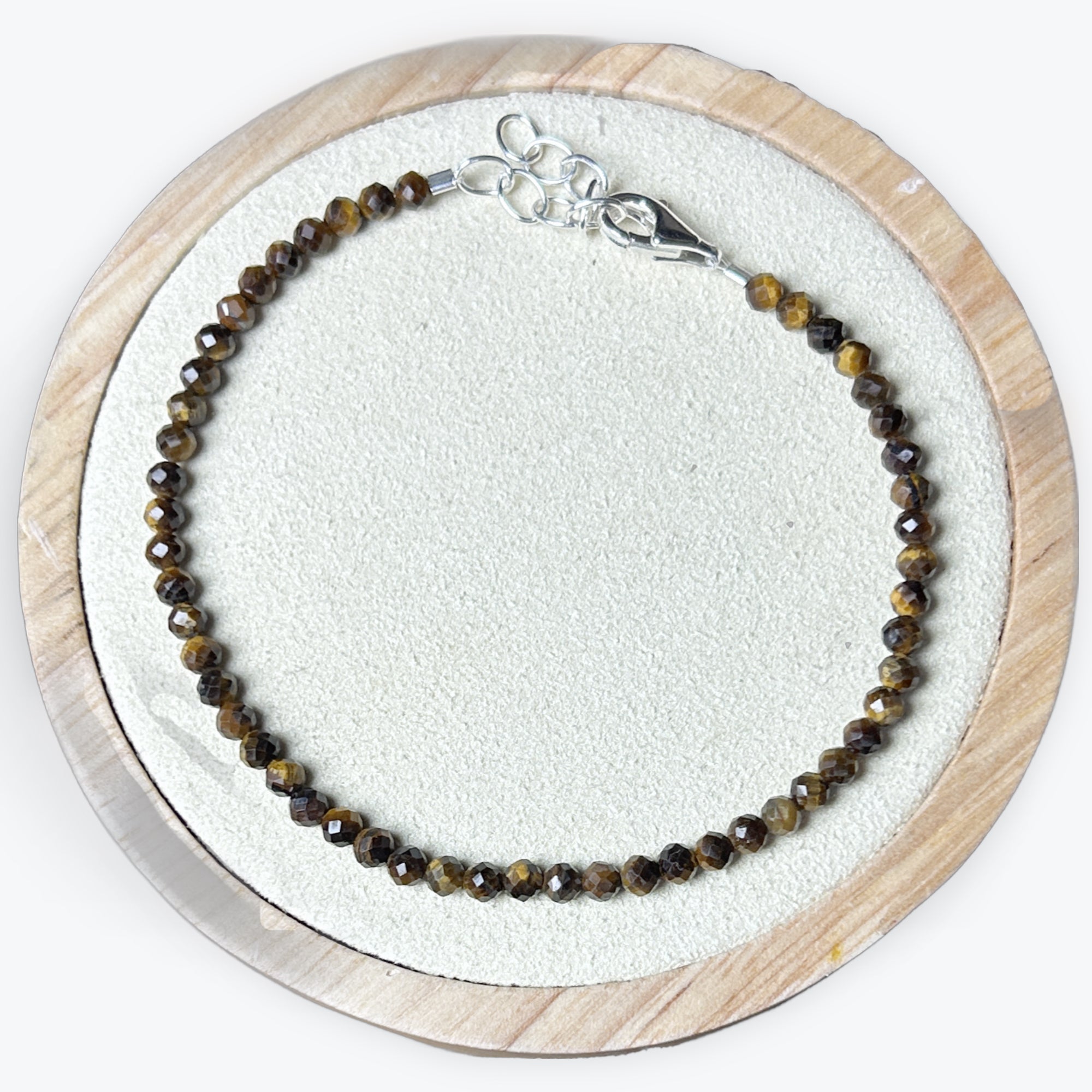 Bracelet Oeil de Tigre facetté - 3