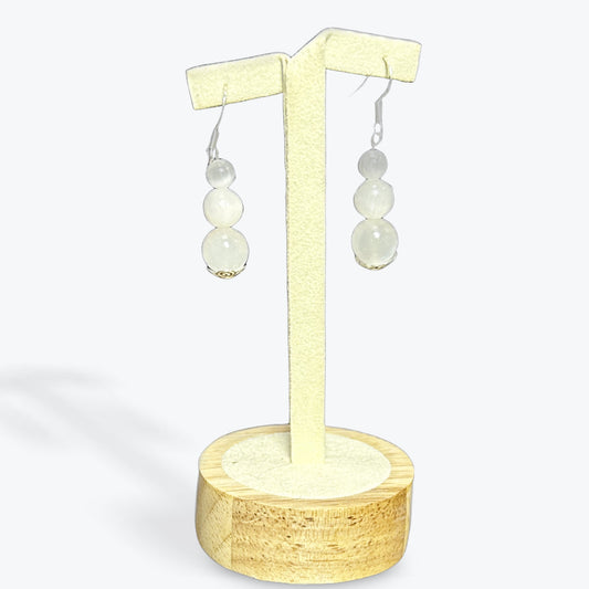Boucles D'oreilles Sélénite - 2