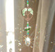 Attrape-soleil simple en Aventurine Verte, décoration suspendue Arbre de Vie avec pendentifs lustre prismatique