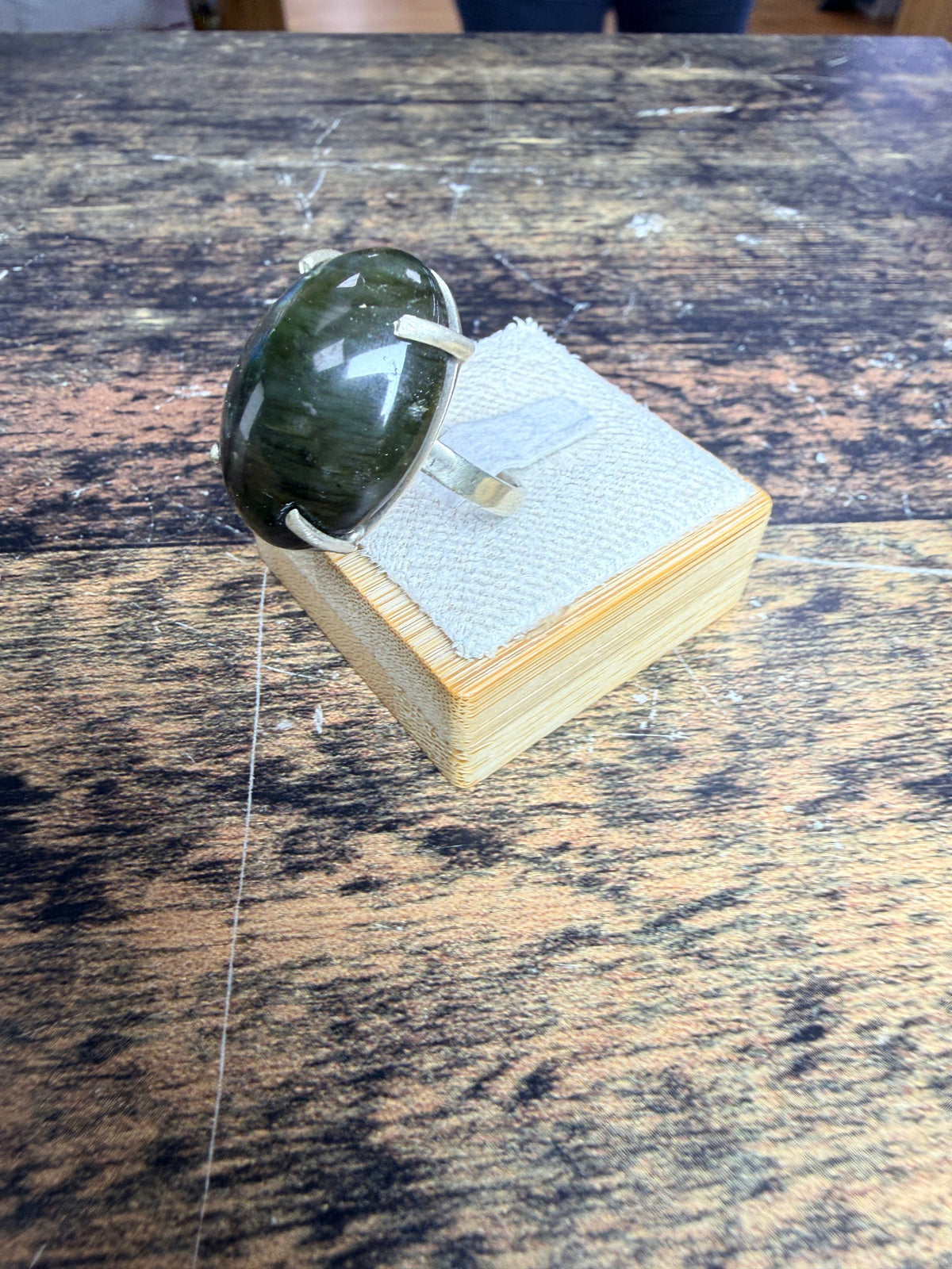 Bague Labradorite ovale -taille ajustable