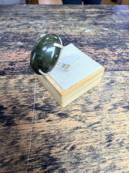 Bague Labradorite ovale -taille ajustable