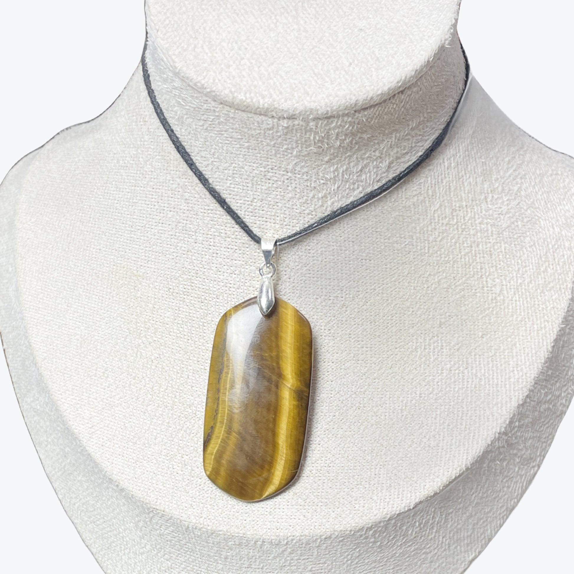 Pendentif Oeil de tigre rectangle