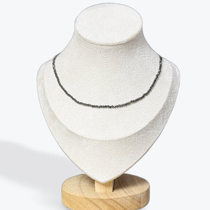 Collier Obsidienne Œil Céleste Facetté – photo 3
