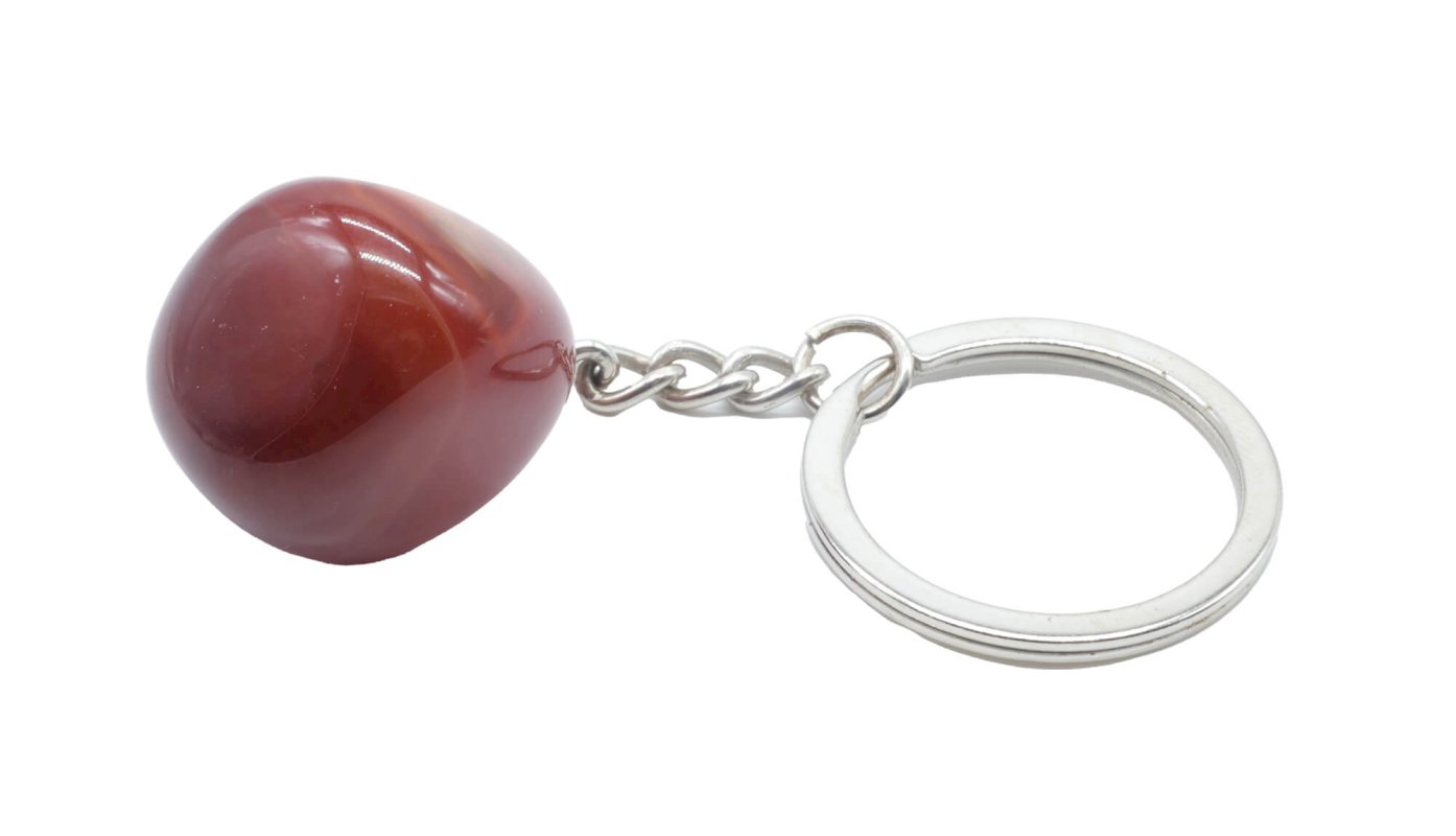 Porte-Clés Cornaline roulée 3cm