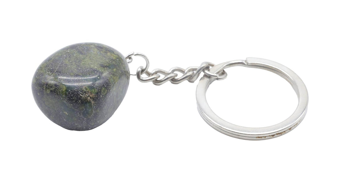 Porte-Clés Jaspe Sang de Dragon roulée 3cm