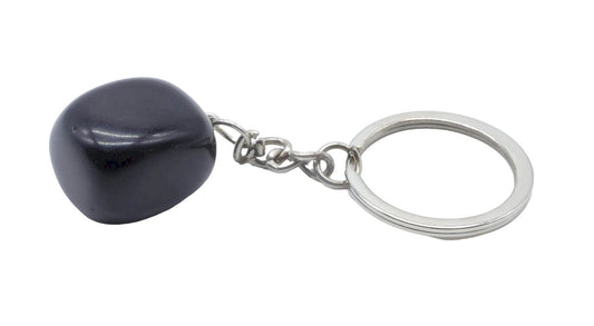 Porte-Clés Obsidienne Noire roulée 3cm