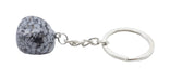 Porte-Clés Obsidienne Neige roulée 3cm