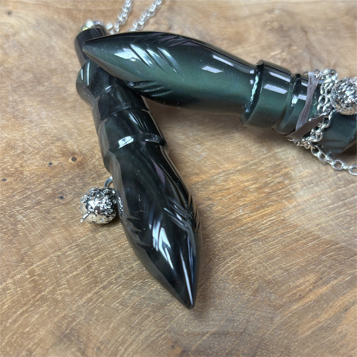 Pendule Toth XL - Obsidienne