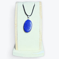 Pendentif Lapis-Lazuli Sertis Clos en Laiton