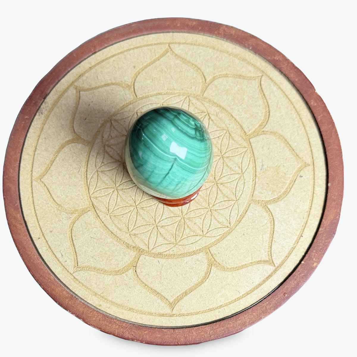 Oeuf Malachite petit | 125gr 5x4cm