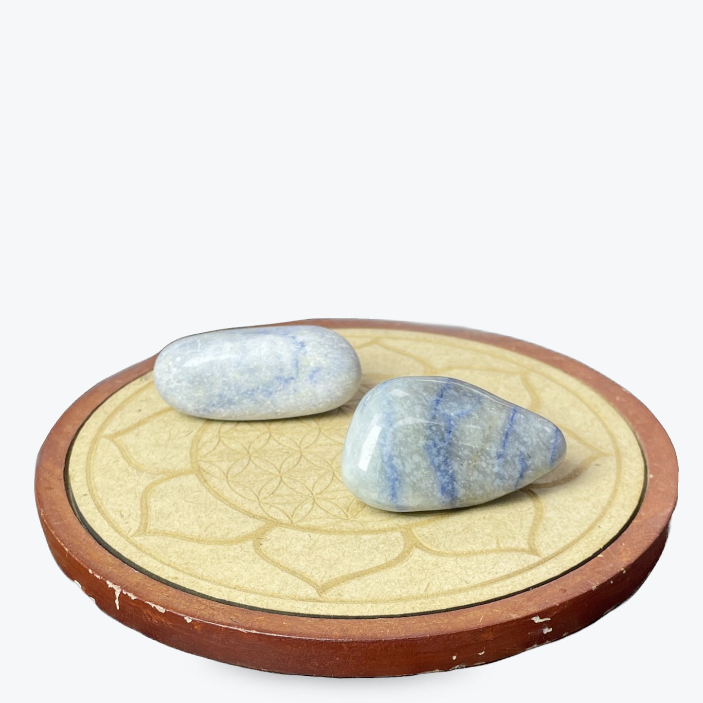 Pierre Roulée Aventurine Bleu