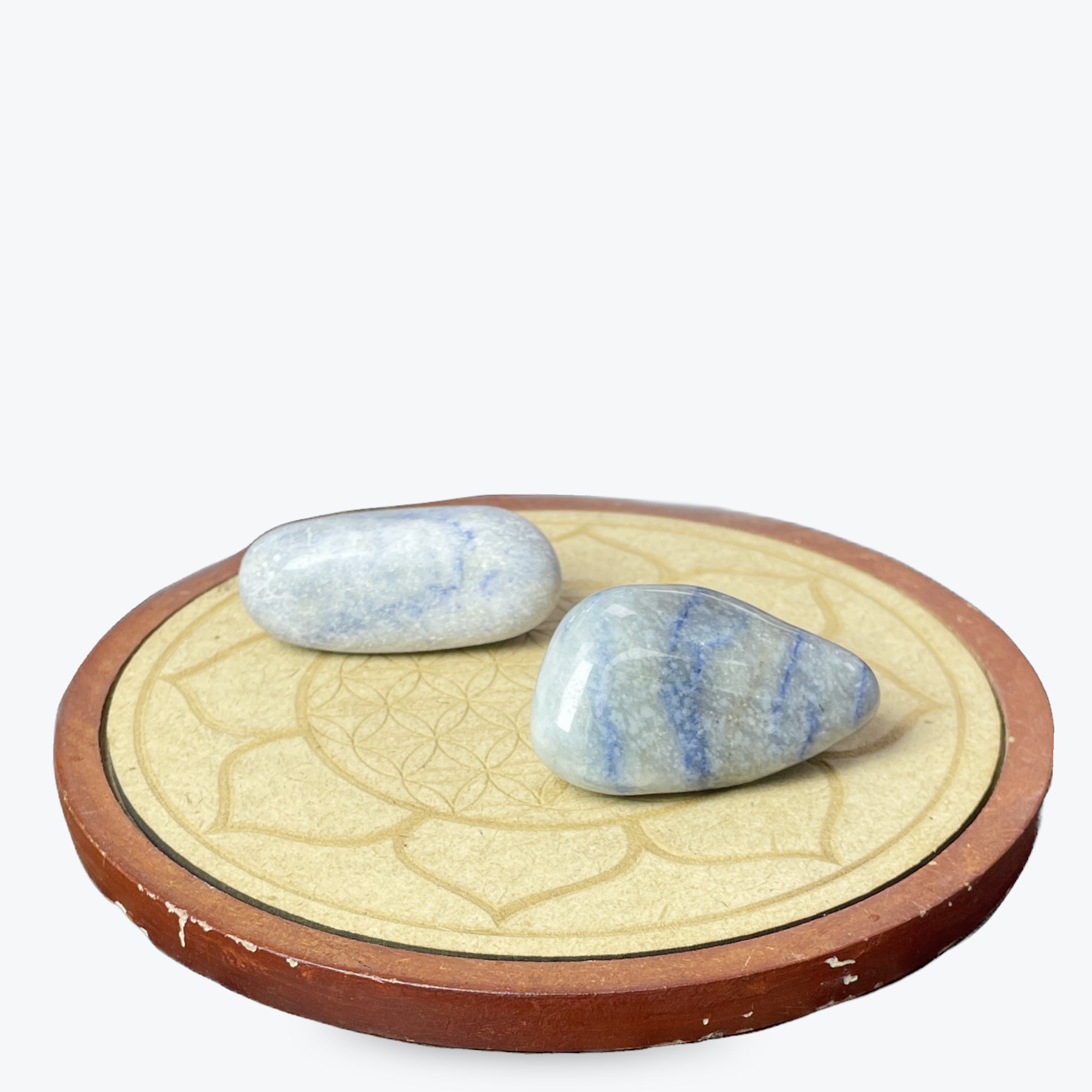 Pierre Roulée Aventurine Bleu