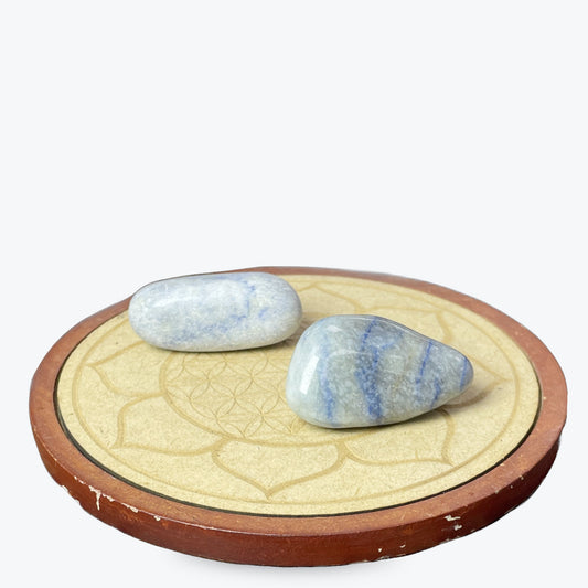 Pierre Roulée Aventurine Bleu
