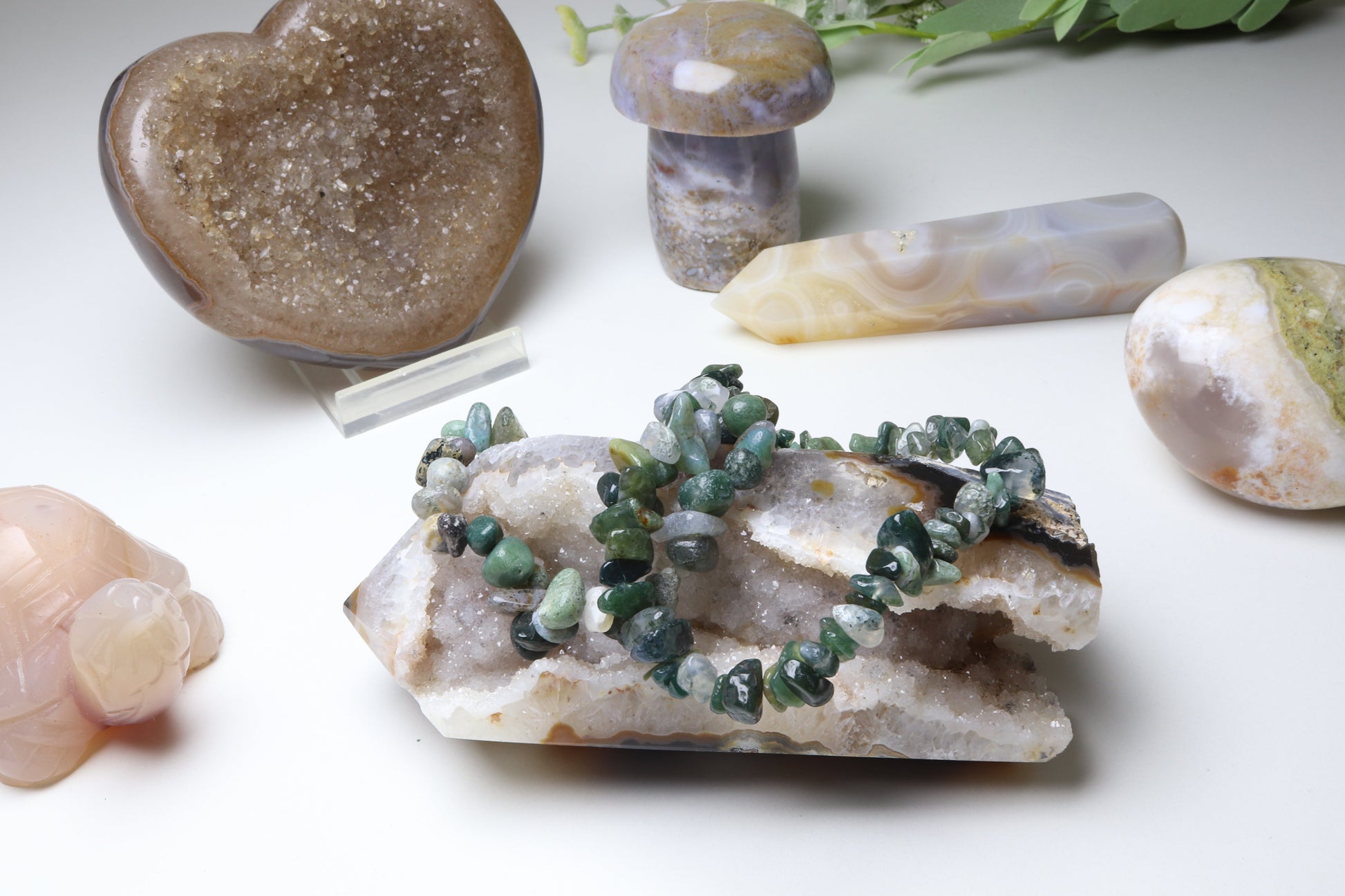 Bracelet Agate Mousse Baroque