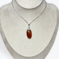 Pendentif Ambre Ovale