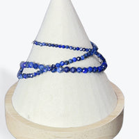 Bracelet Lapis Lazuli Facetté - 4