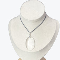 Pendentif Cristal de roche ovale