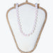 Collier Quartz Rose | 8mm Fermoir Acier Inoxydable