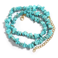 Collier Baroque Chips Pierres Naturelles — 43 cm - 7