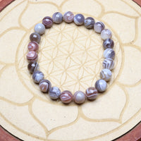 Bracelet Agate Botswana 8 mm