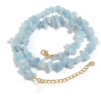 Collier Baroque Chips Pierres Naturelles — 43 cm - 2