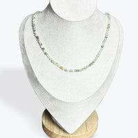 Collier Prehnite Facetté - 3