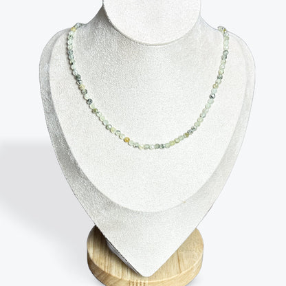 Collier Prehnite Facetté - 3