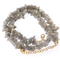 Collier Baroque Chips Pierres Naturelles — 43 cm - 6