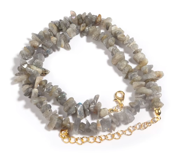 Collier Baroque Chips Pierres Naturelles — 43 cm - 6