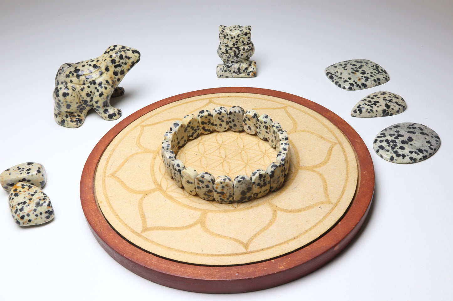 Bracelet Jaspe Dalmatien
