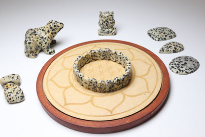 Bracelet Jaspe Dalmatien