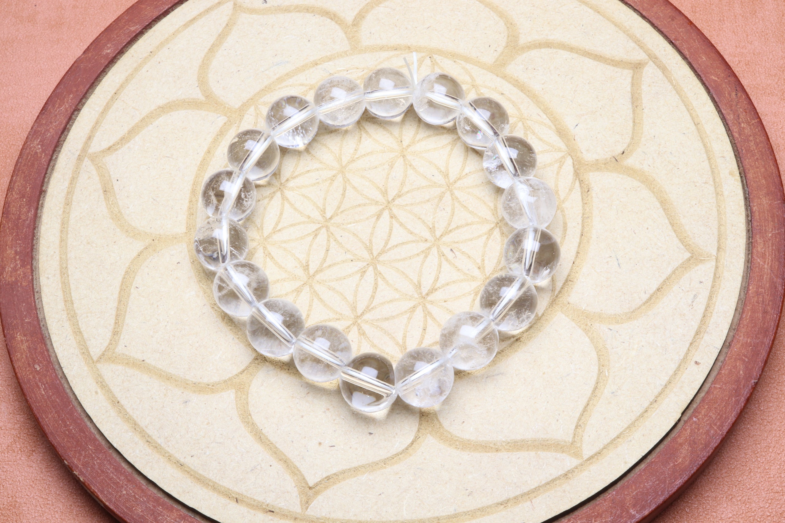 Bracelet en Cristal de Roche - Purification et Amplification 10mm