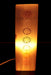 Lampe Sélénite Rectangle Gravée 25cm - 7 Chakras