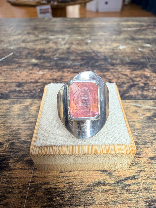 Bague tourmaline rose