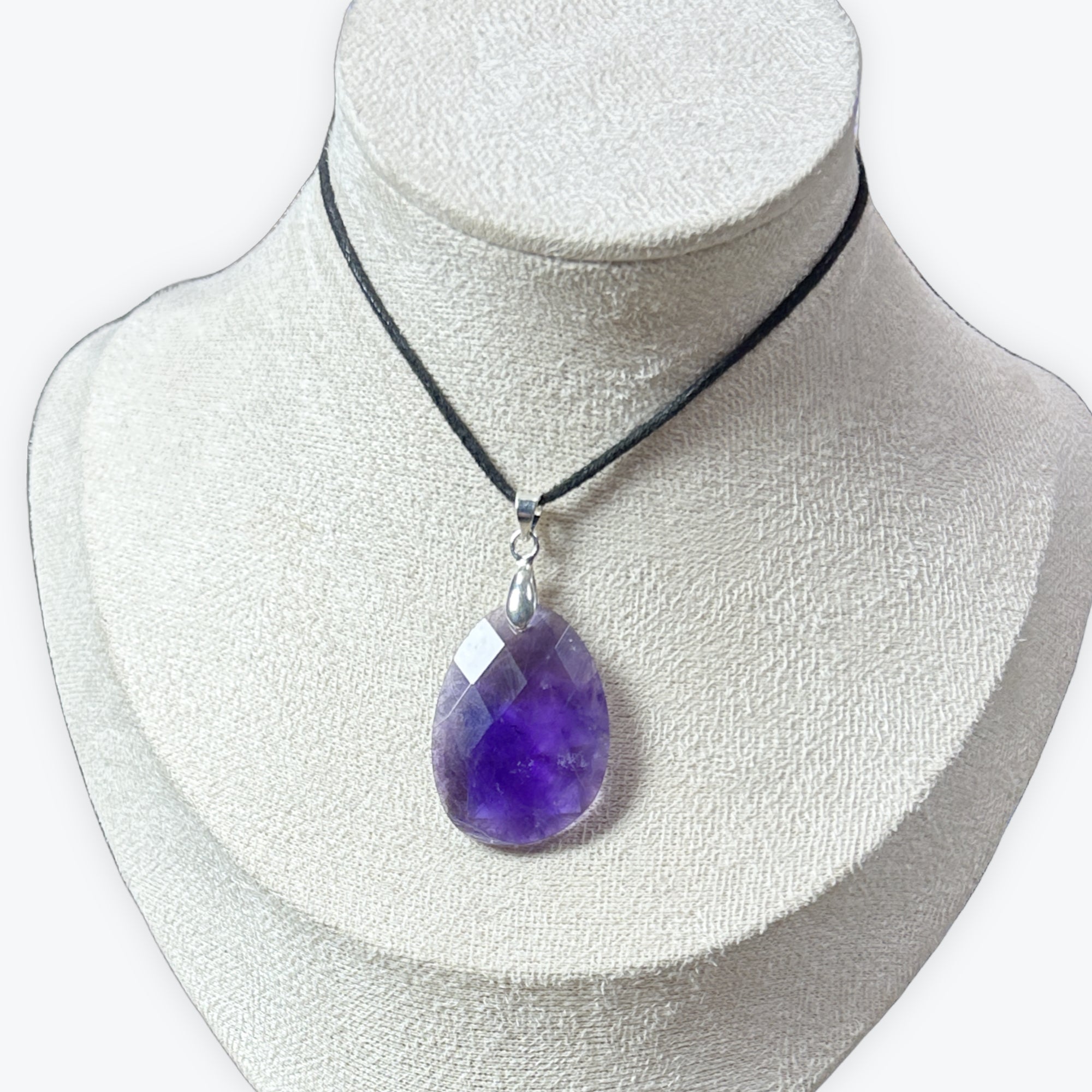 Pendentif Amethyste Facetté