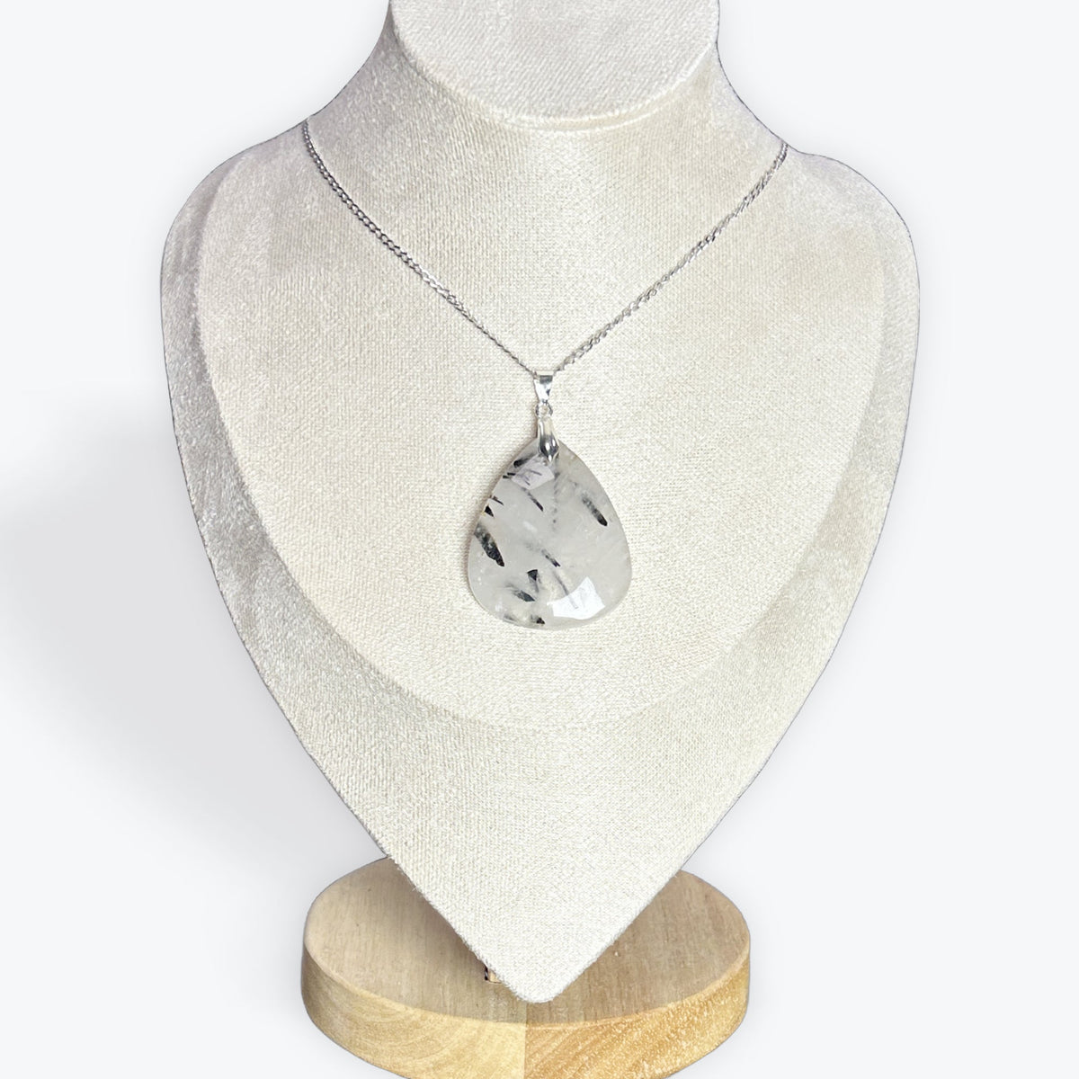 Pendentif Quartz avec inclusion de Tourmaline – photo 2