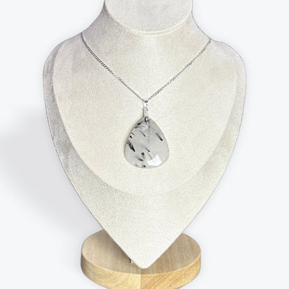 Pendentif Quartz avec inclusion de Tourmaline – photo 2