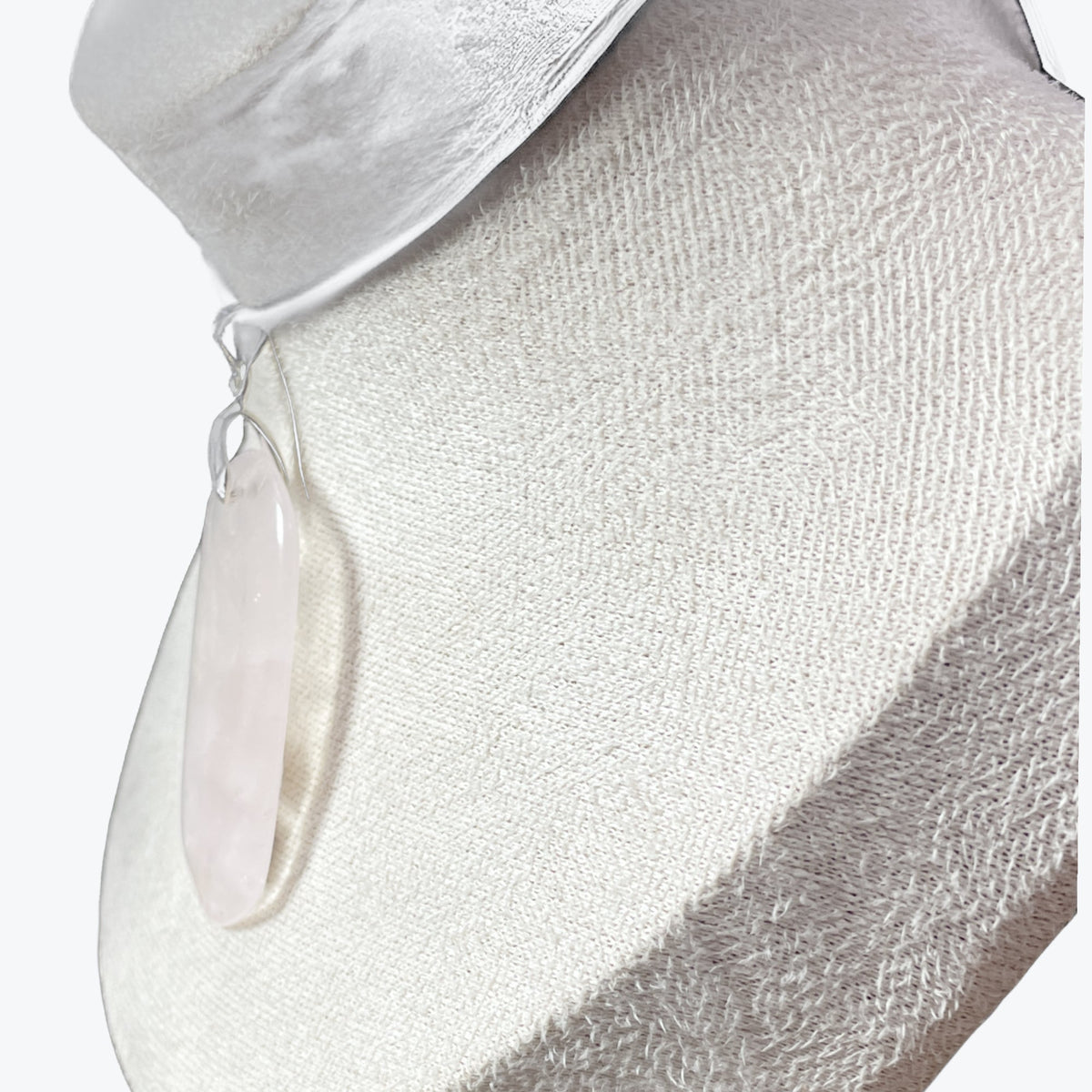 Pendentif Quartz rose rectangle