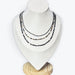 Collier onyx facetté