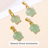 Pendentif étoile Facetté en Aventurine verte