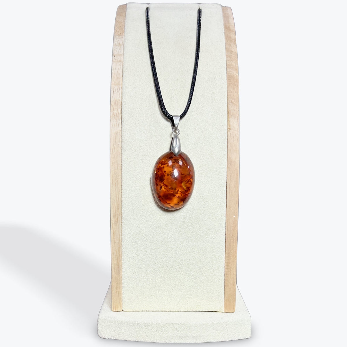 Pendentif Ambre Cabochon — 4 Modèles